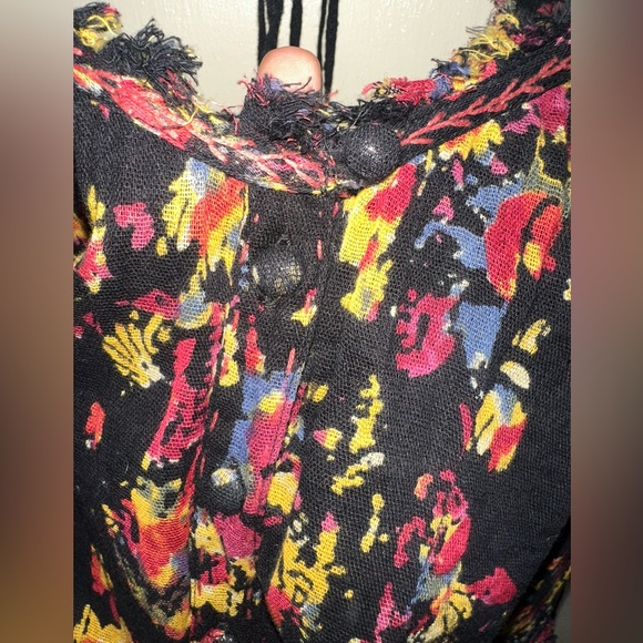 Free people floral button up top size large - Picture 11 of 15